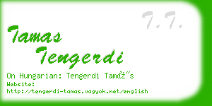 tamas tengerdi business card